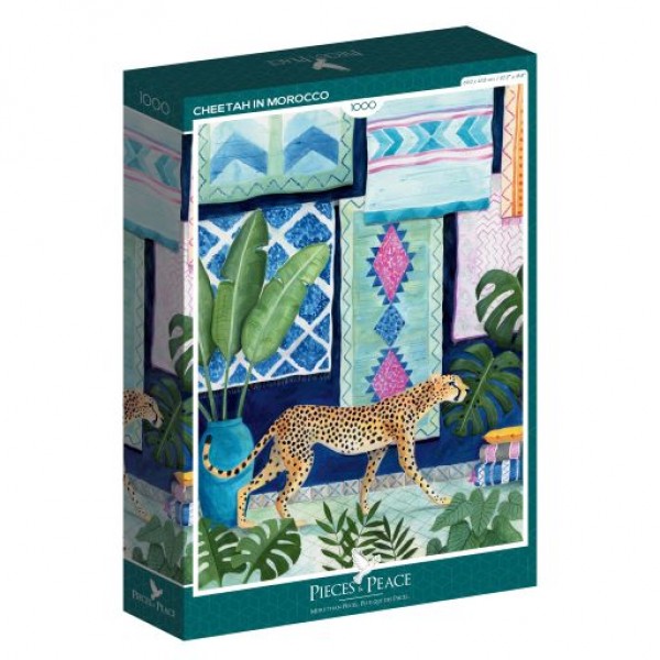 Maroko, Majestatyczny gepard (1000el.) - Sklep Art Puzzle